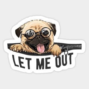 Let Me Out Sticker